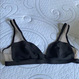 Victoria’s Secret black bra w/ mesh panels